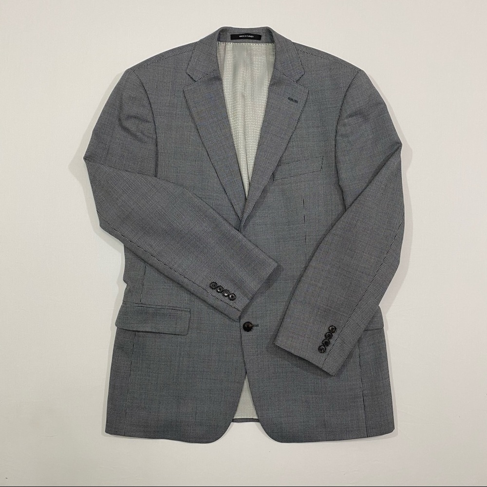 NWOT Hugo Boss Pasini Wool / Silk Blend Sport Coat in Houndstooth